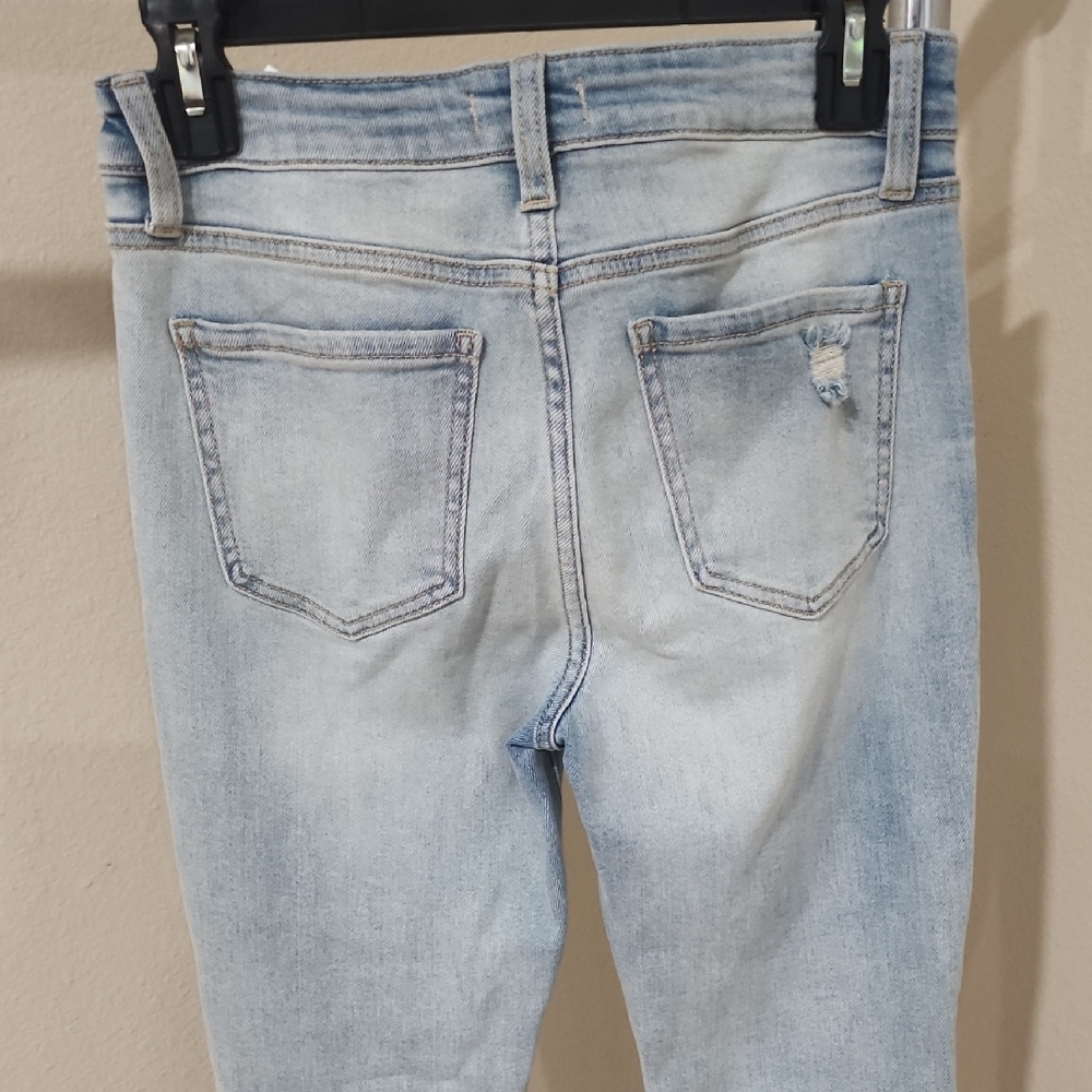 Oasis Light Blue Distressed Skinny Jeans - Picture 3 of 6